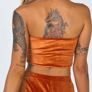 Vintage Inspired 70's Crop top pant set